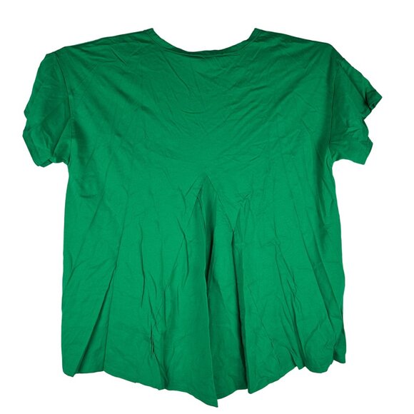 Sequin Cowboy Boot Graphic Tee Shirt Kelly Green M Blue B Collection Womens Top - Picture 3 of 7